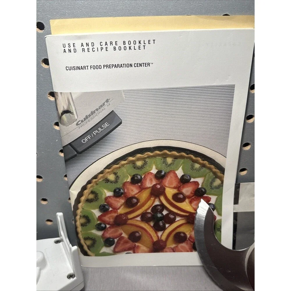 Cuisinart DLC-7 Food Processor Series Blades, Discs, Whisk Set, Spatula, Recipes